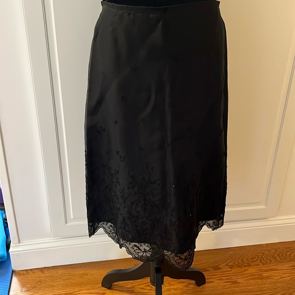 BLACK BEADED SKIRT